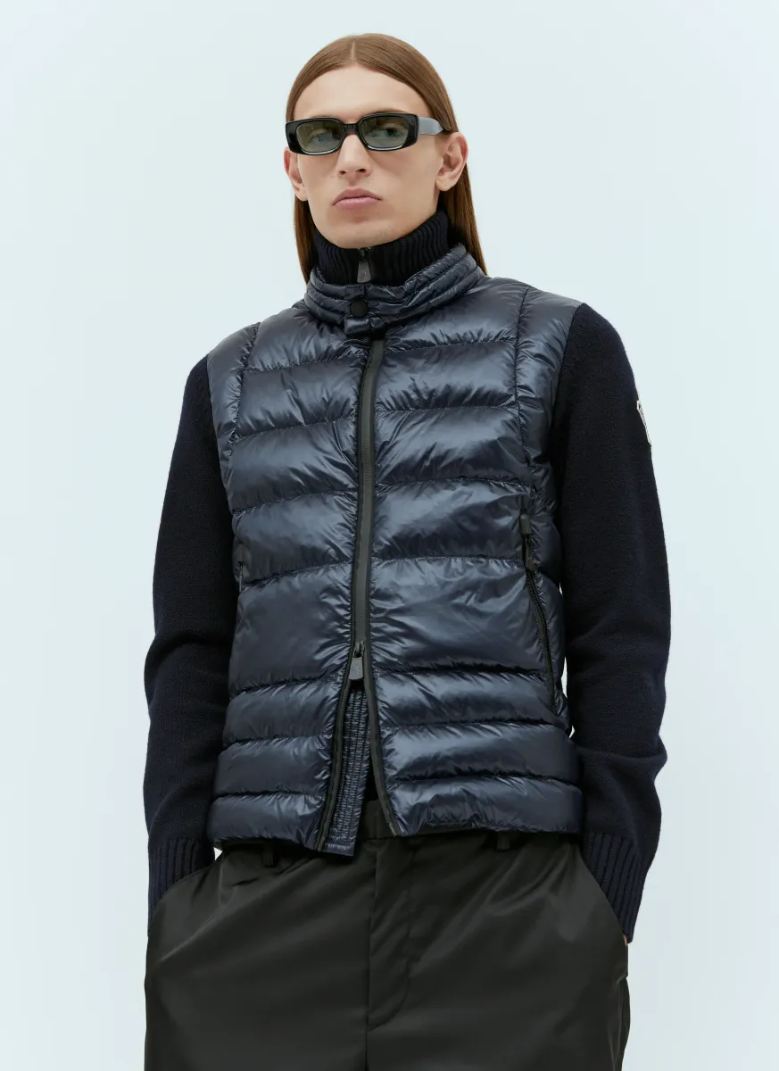 Padded Wool Cardigan