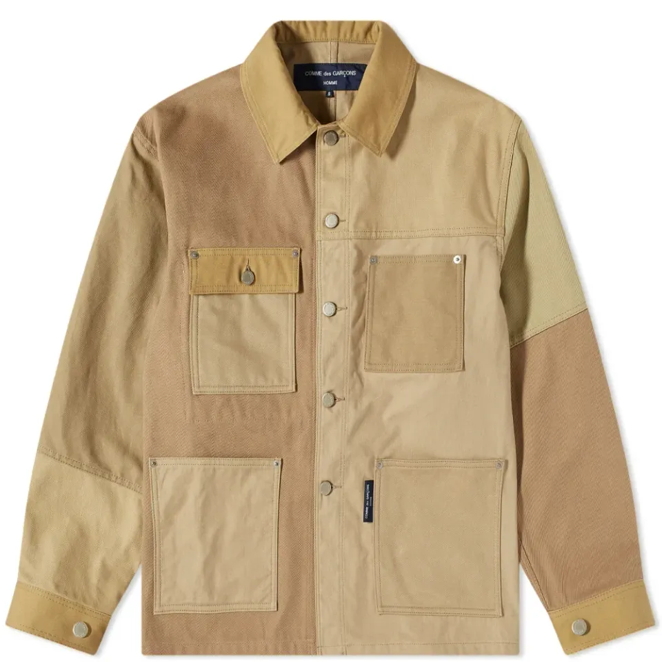 Patchwork Twill Work Jacket