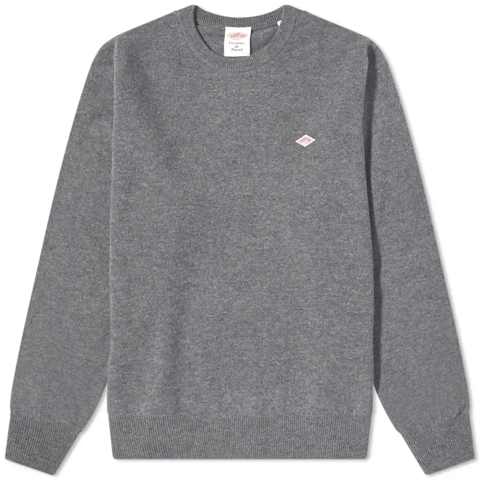 Logo Lambswool Crew Knit