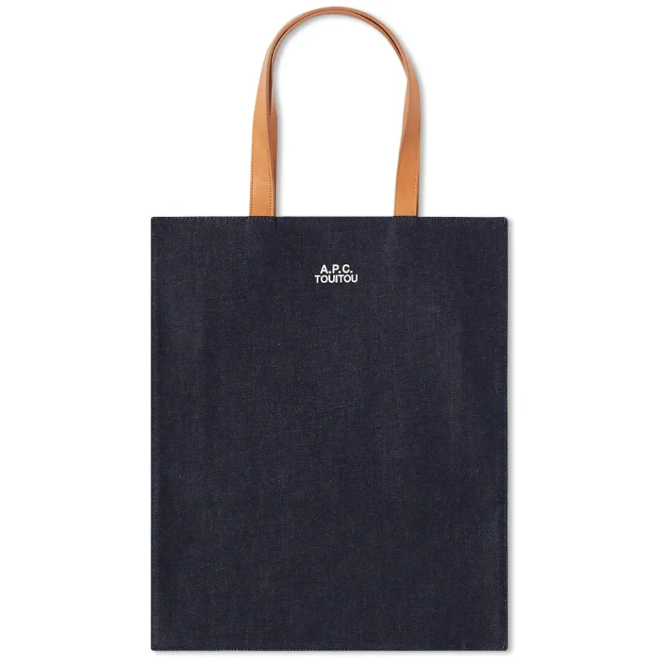 A.P.C. x Jean Touitou Social Status Denim Leather Tote