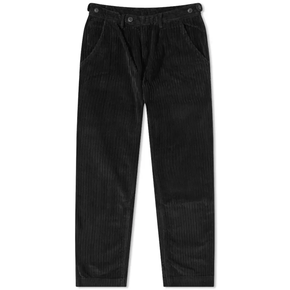 Variegated Cord Pleated Trouser