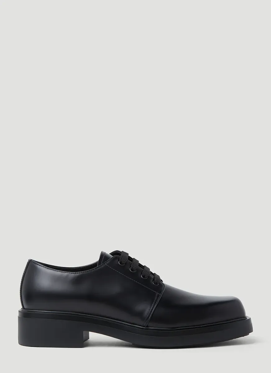 Brushed Leather Derby shoes