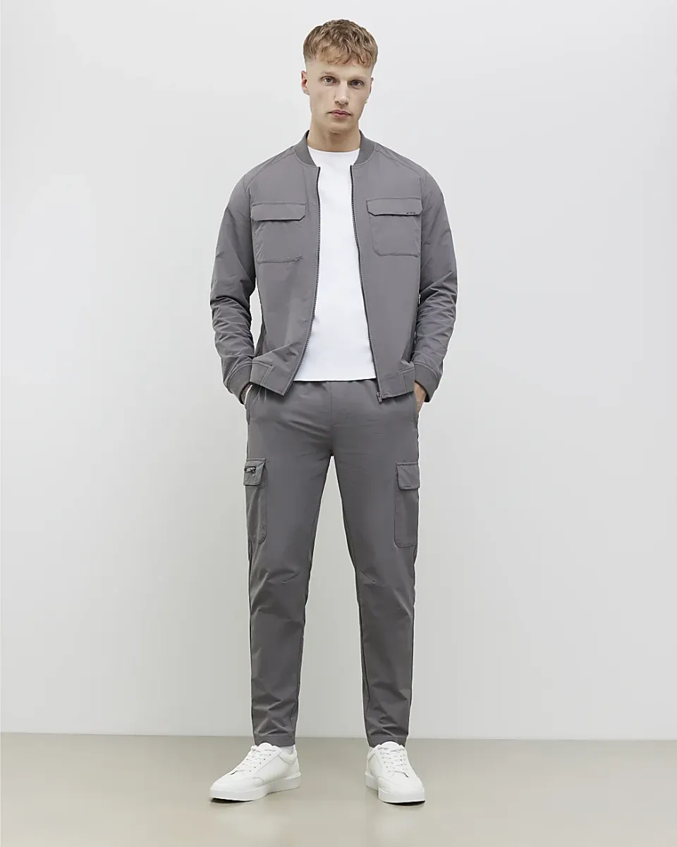 Muscle Fit Bomber Jacket