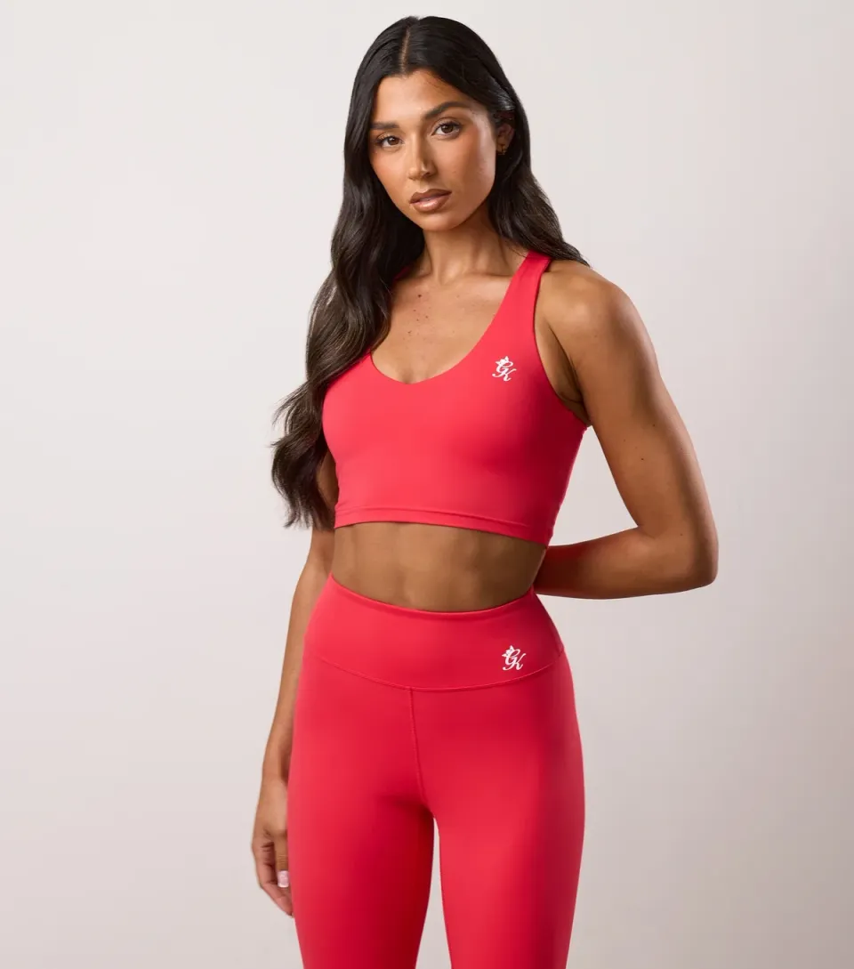 Women's Bright Pink 365 Logo Print Tank Top