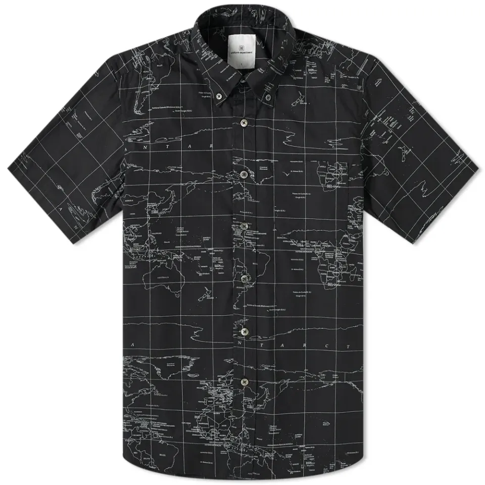 Short Sleeve World Map Shirt
