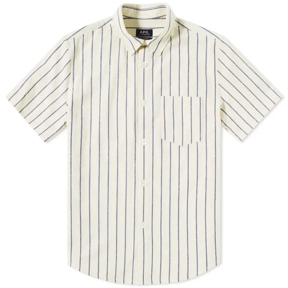 A.P.C. Short Sleeve Bryan Stripe Shirt