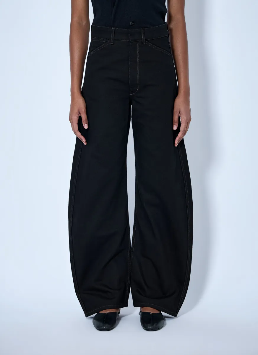 High Waisted Curved Pants