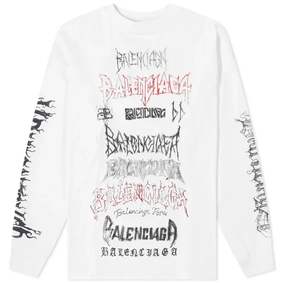 Metal Logo Long Sleeve Tee