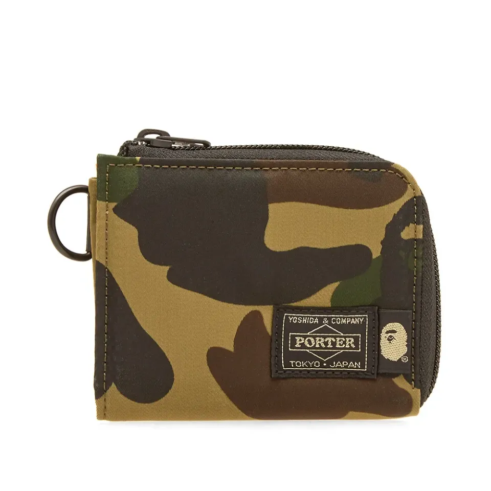 A Bathing Ape x Porter 1st Camo Mini Wallet