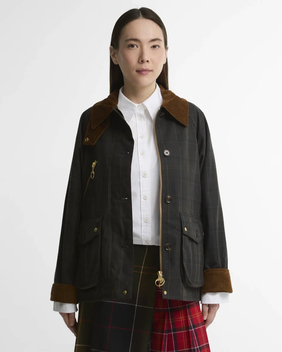 Marena Check Waxed Jacket