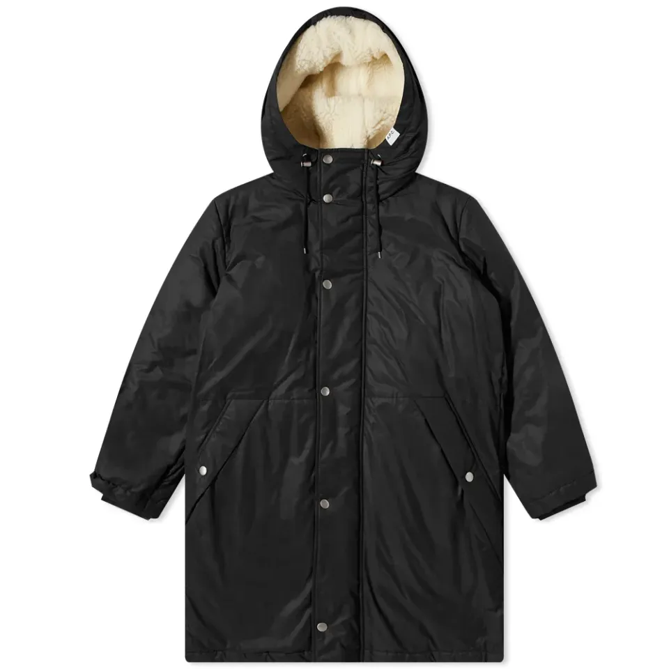 A.P.C. Hector Faux Shearling Lined Parka