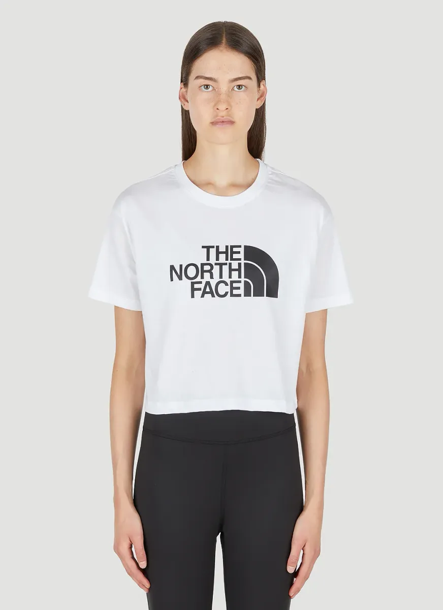 Logo Print Cropped T-Shirt