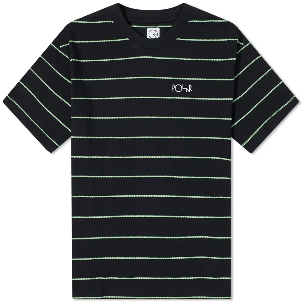 Polar Skate Co. Checkered Stripe Surf T-Shirt