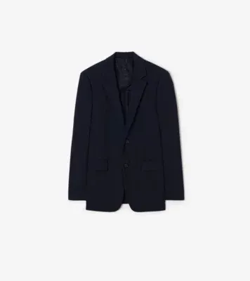 Wool Bond Tailored Jacket in Navy