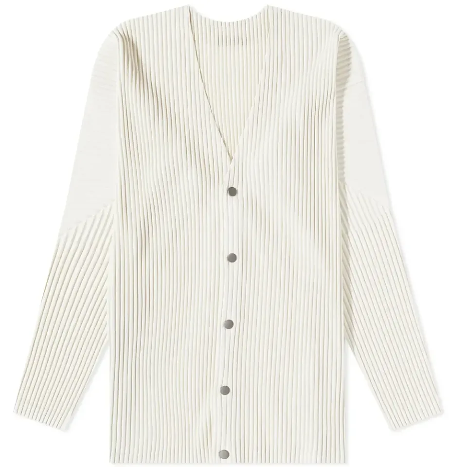 Pleated Cardigan