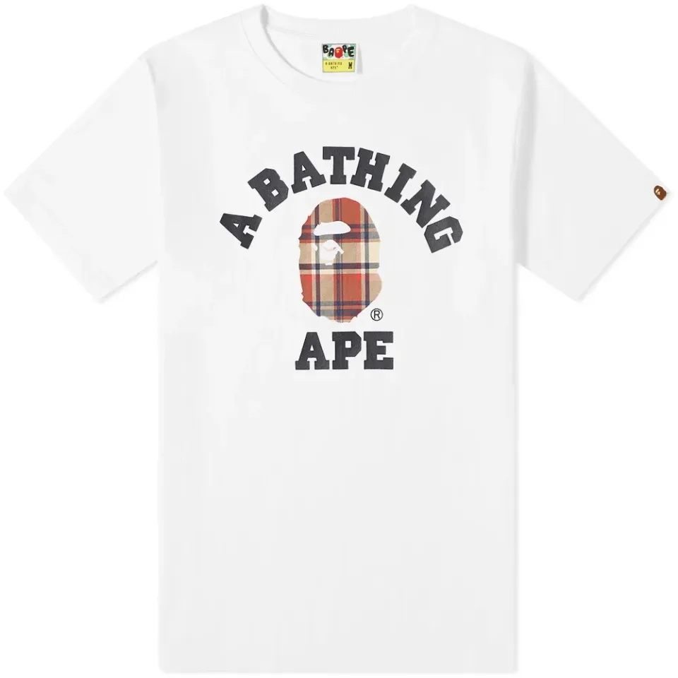 Bape Check College Tee