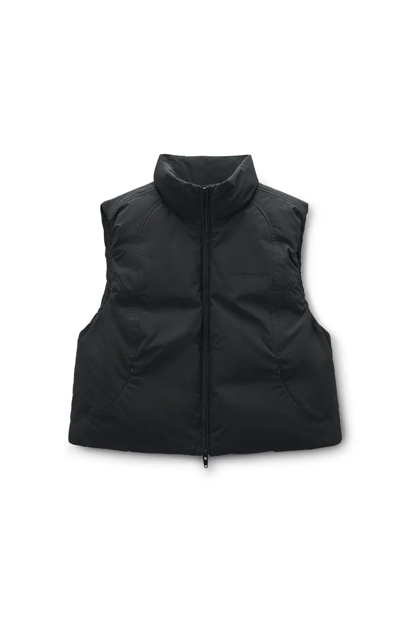 Black Essential Puffer Vest
