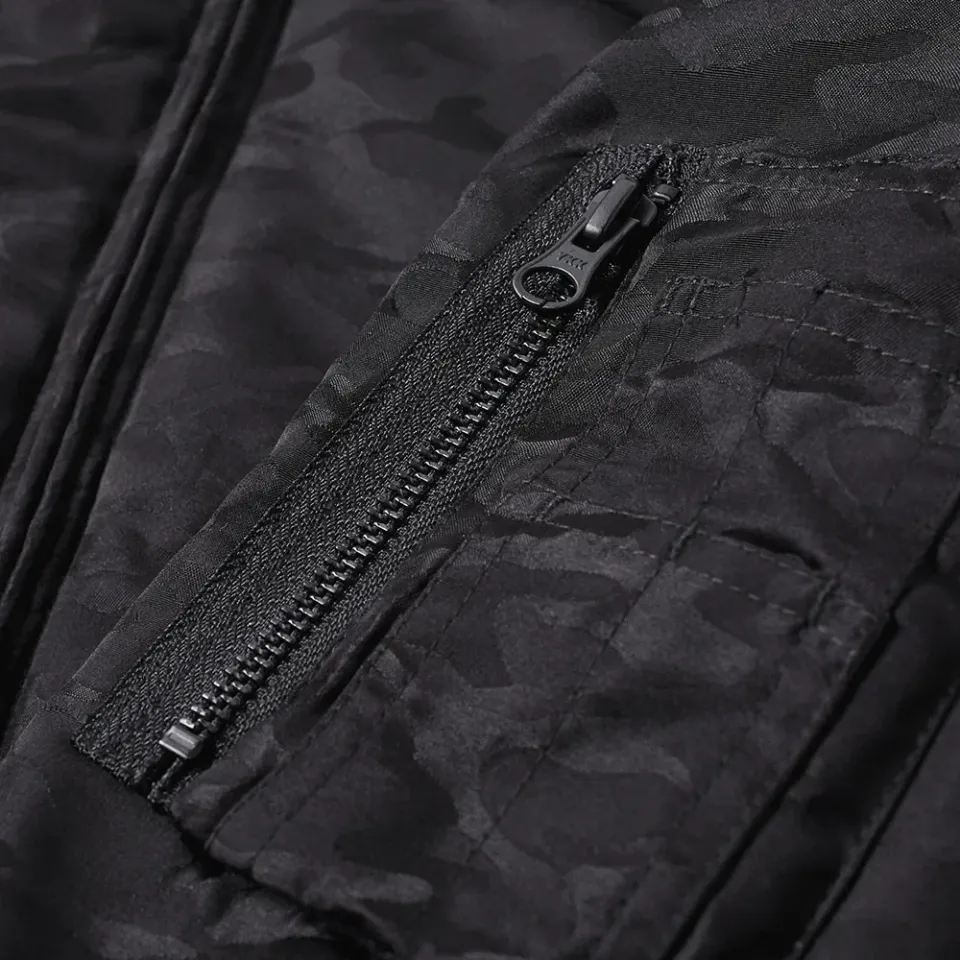 Black Reversible MA-1 Souvenir Jacket