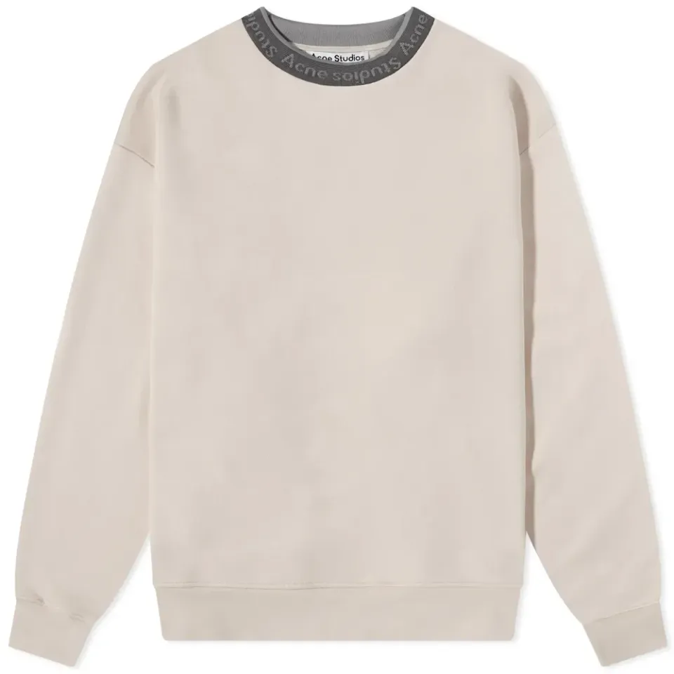 Fulton Reverse Logo Rib Crew Sweat