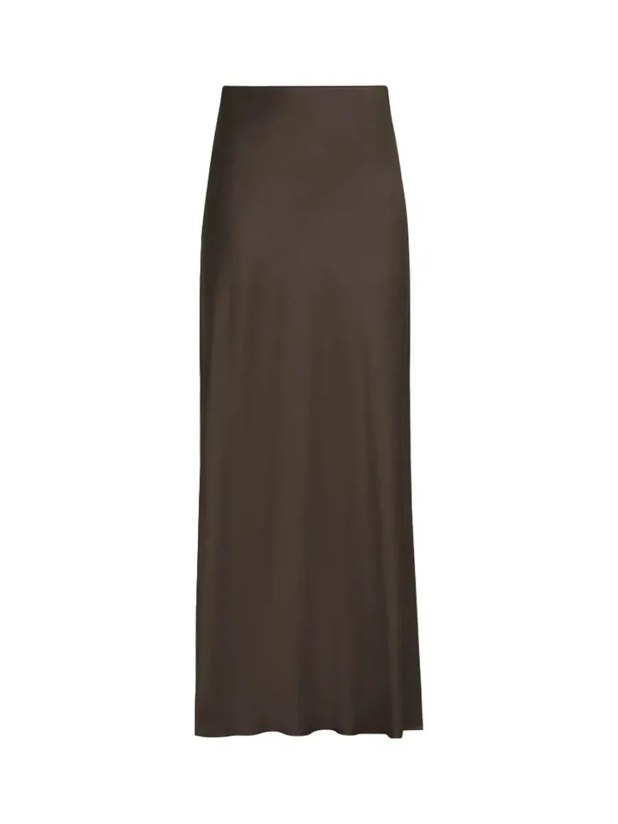Satin Skirt Cocoa