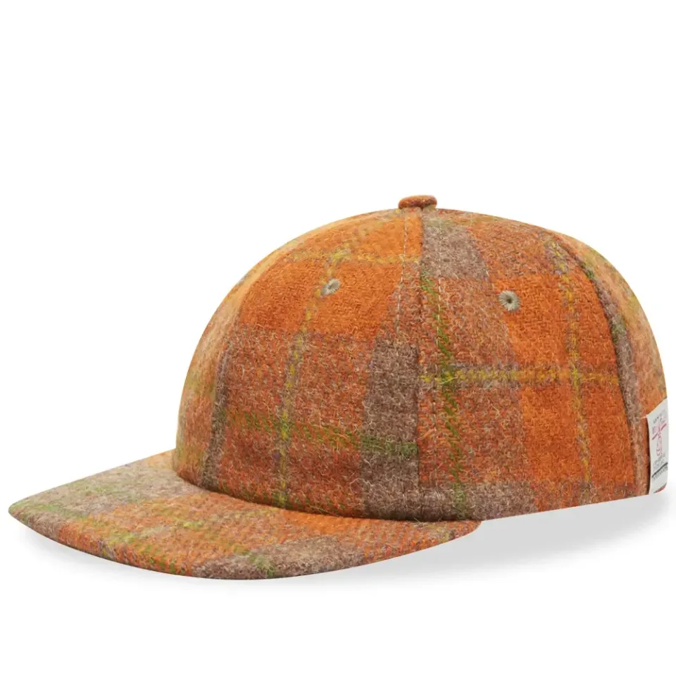 Harris Tweed Plaid 6 Panel Cap