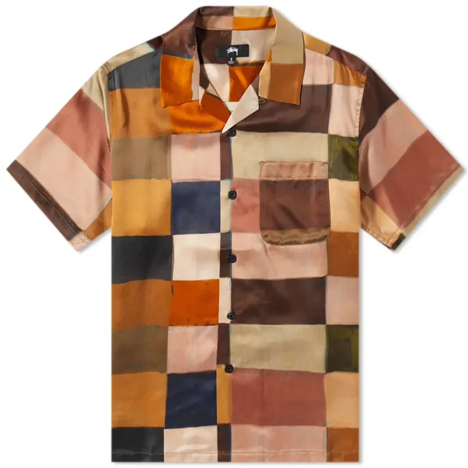 Painted Check Silk Shirt