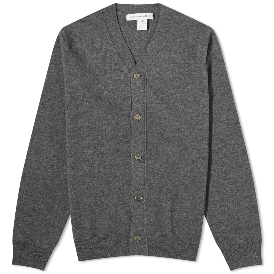 Comme des Garcons SHIRT Knitted V-Neck Cardigan