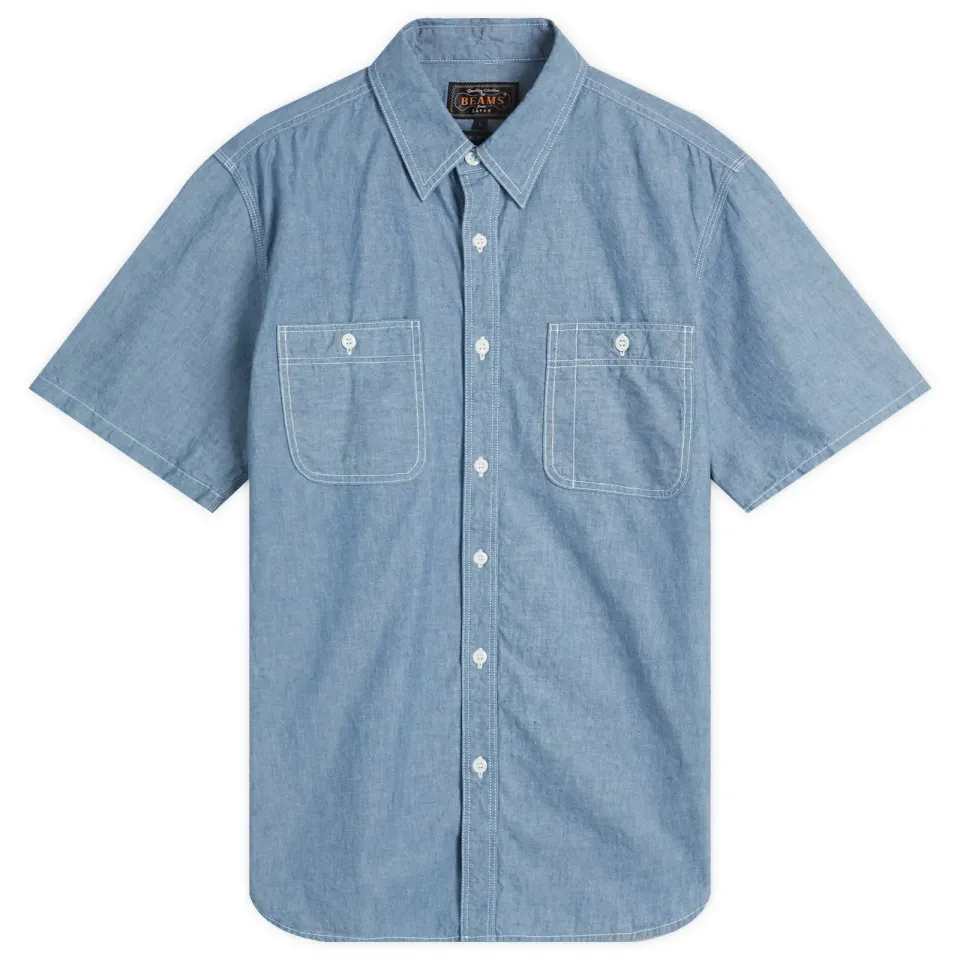 Short Sleeve Chambray Work Shirt