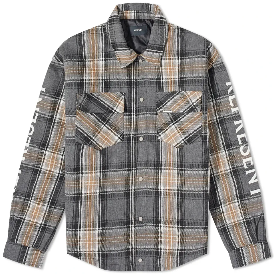 Quilted Flannel Shirt Jacket