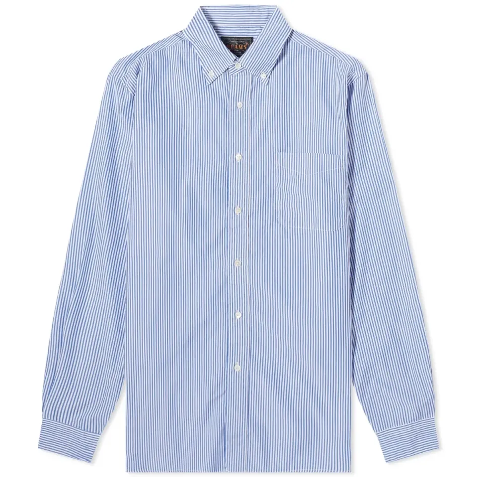 Button Down Block Stripe Shirt