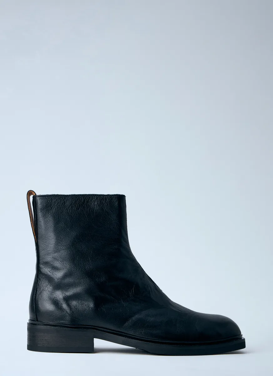 Daimono Zip Leather Boots