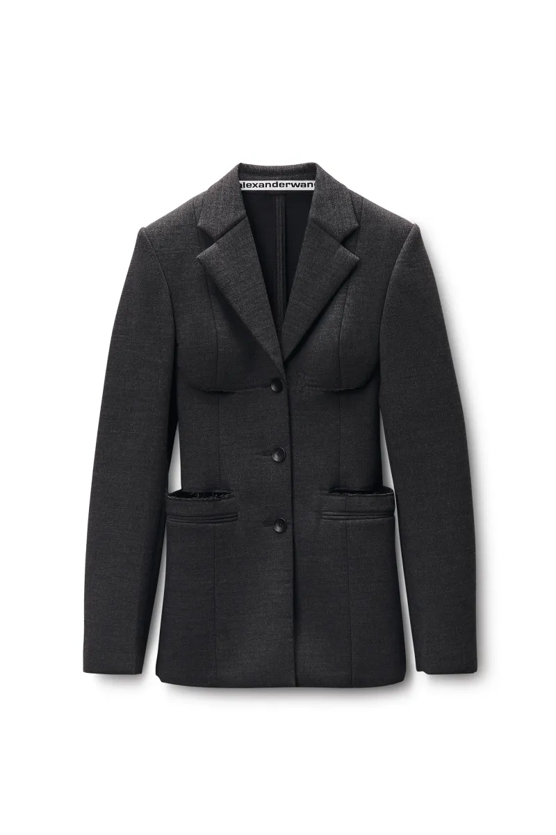 Bonded Mini Blazer Dress