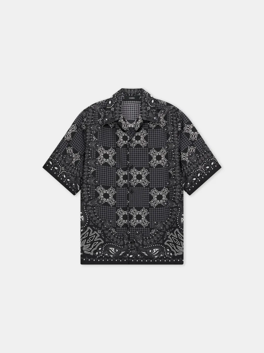 MA CHECK CAMP SHIRT - Black