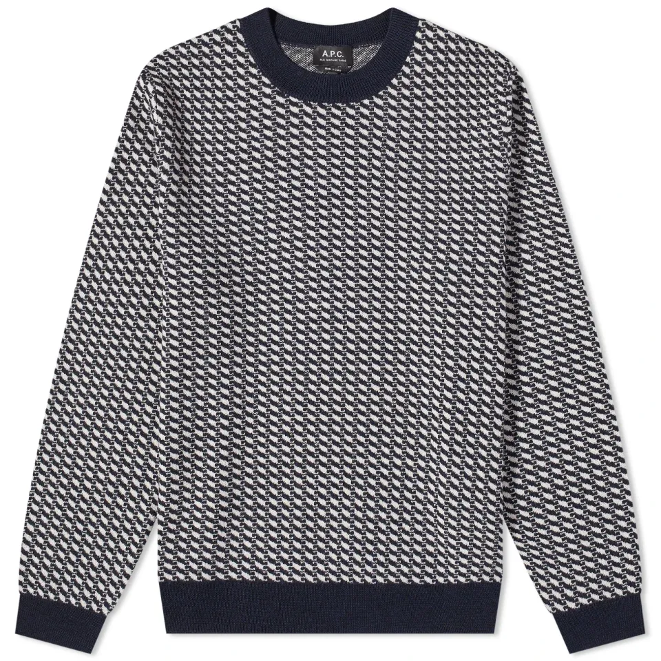 A.P.C. David Jacquard Crew Knit