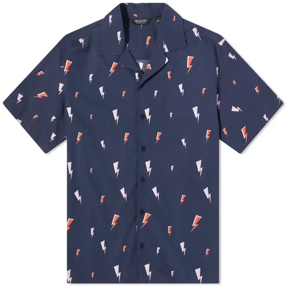 All Over Comic Bolts Vacation Shirt