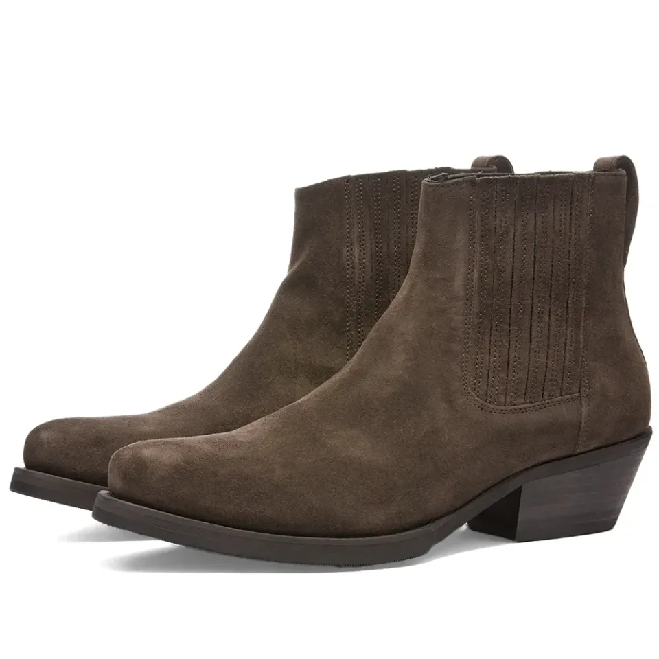 Suede Cuban Boot