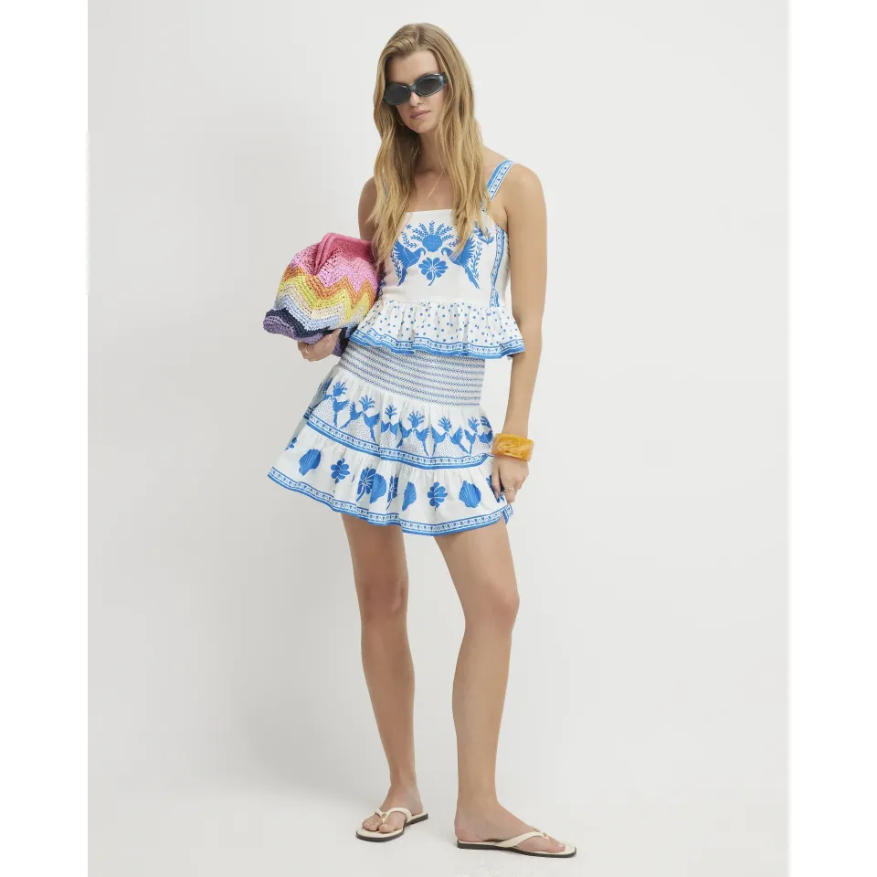 Cotton Placement Print Cami Top