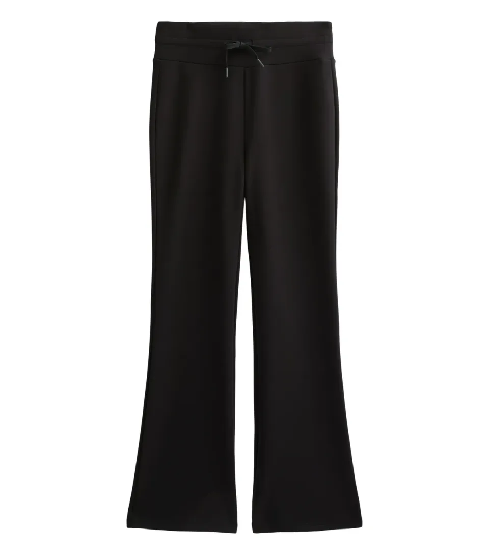Women's Premium Black Flared Leg Jogger Trousers