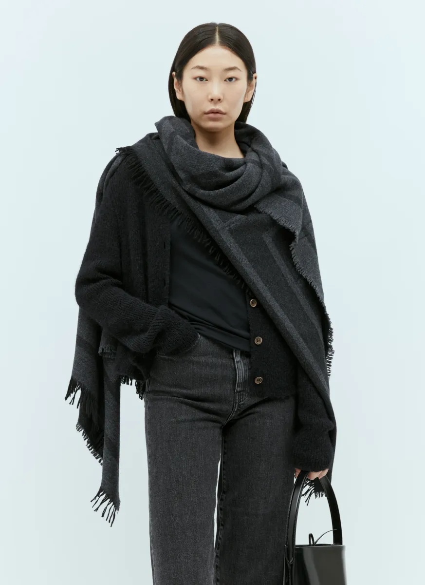 Monogram Wool Cashmere Scarf