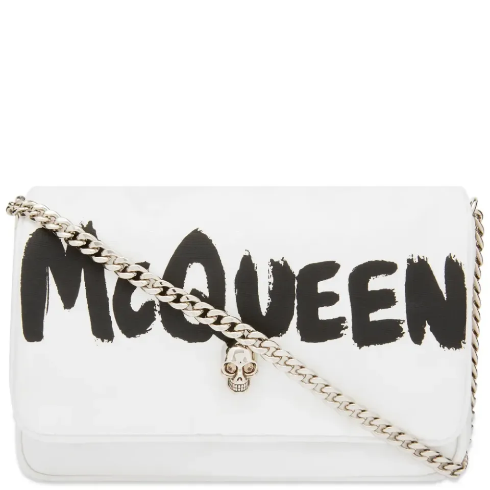Graffiti Logo Nylon Cross Body Bag