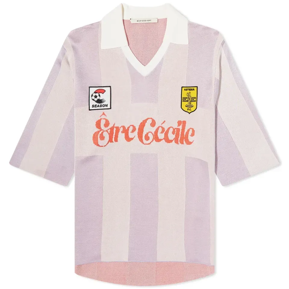 Être Cécile Swirl Knitted Football Jersey