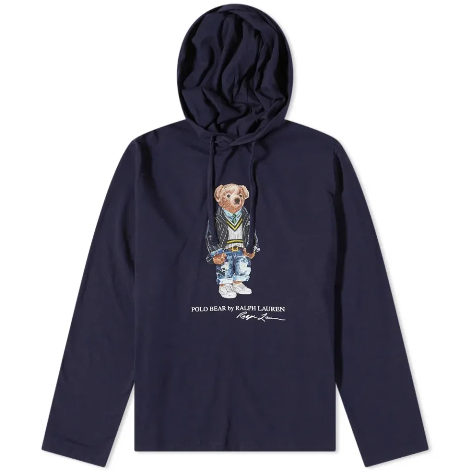Heritage Bear Popover Hooded T-Shirt