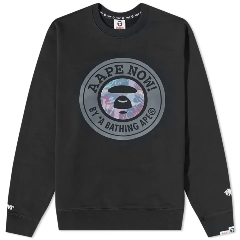 AAPE Stamp Logo Crew Sweat