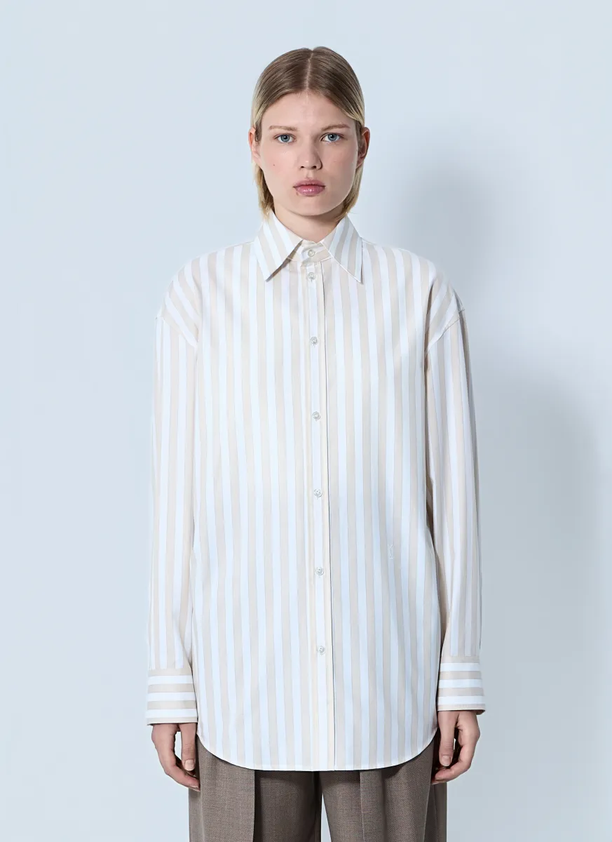 Striped Button-Down Shirt