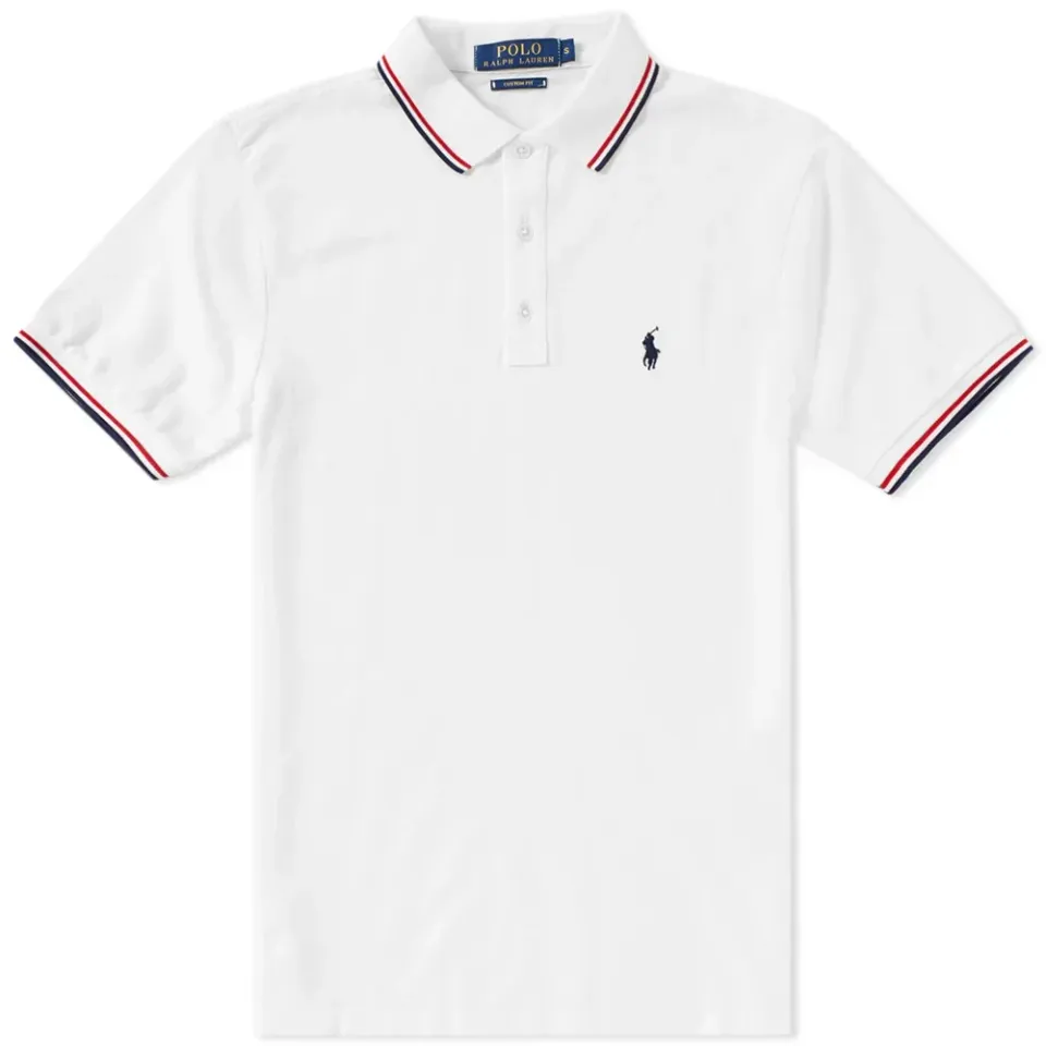 Tipped Tricolor Polo