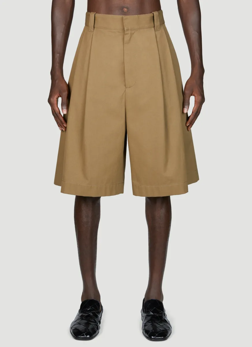 Cotton Gabardine Bermuda Shorts