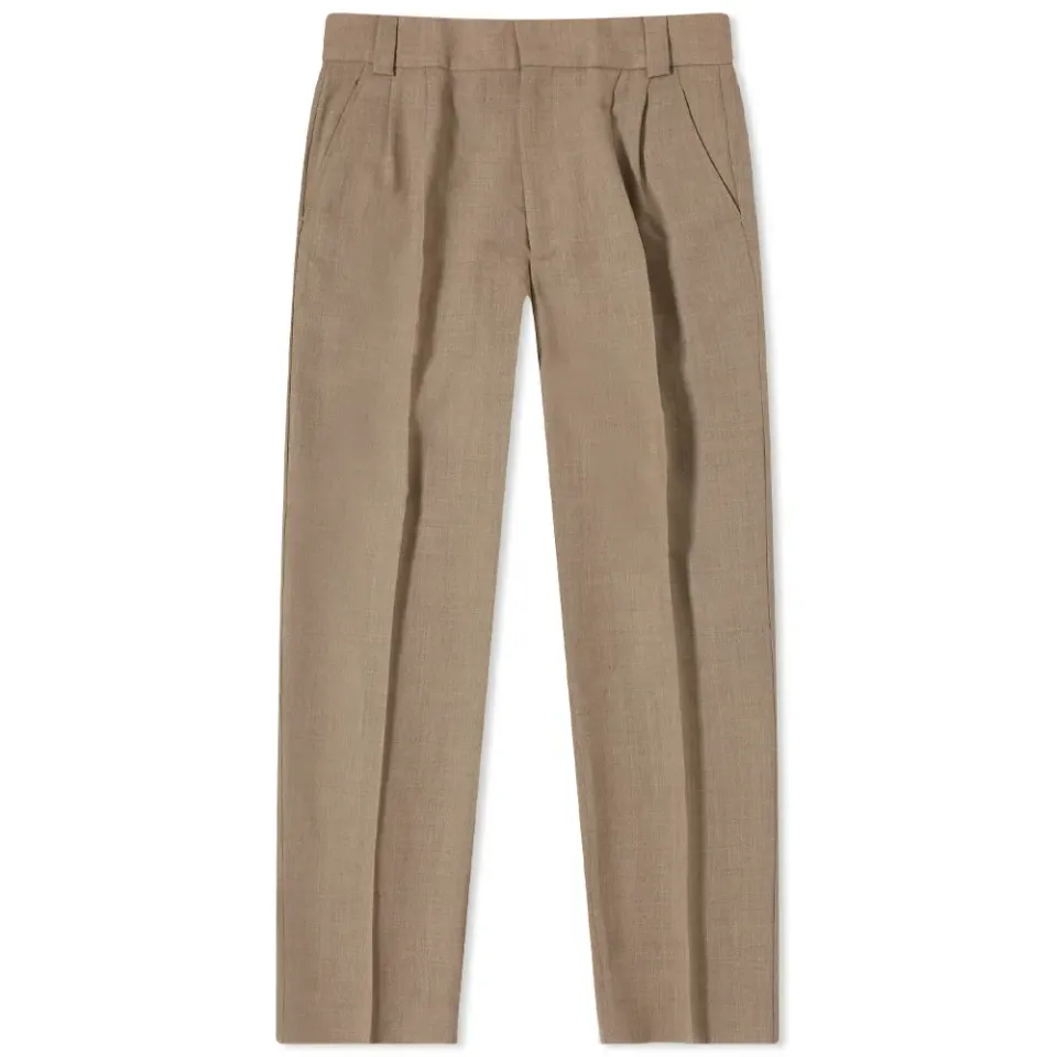 High Twist Double Pleated Trouser