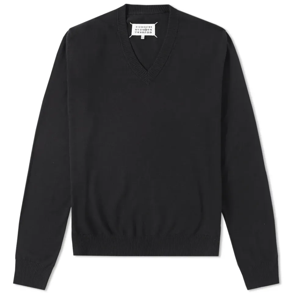 14 Classic Compass V-Neck Knit