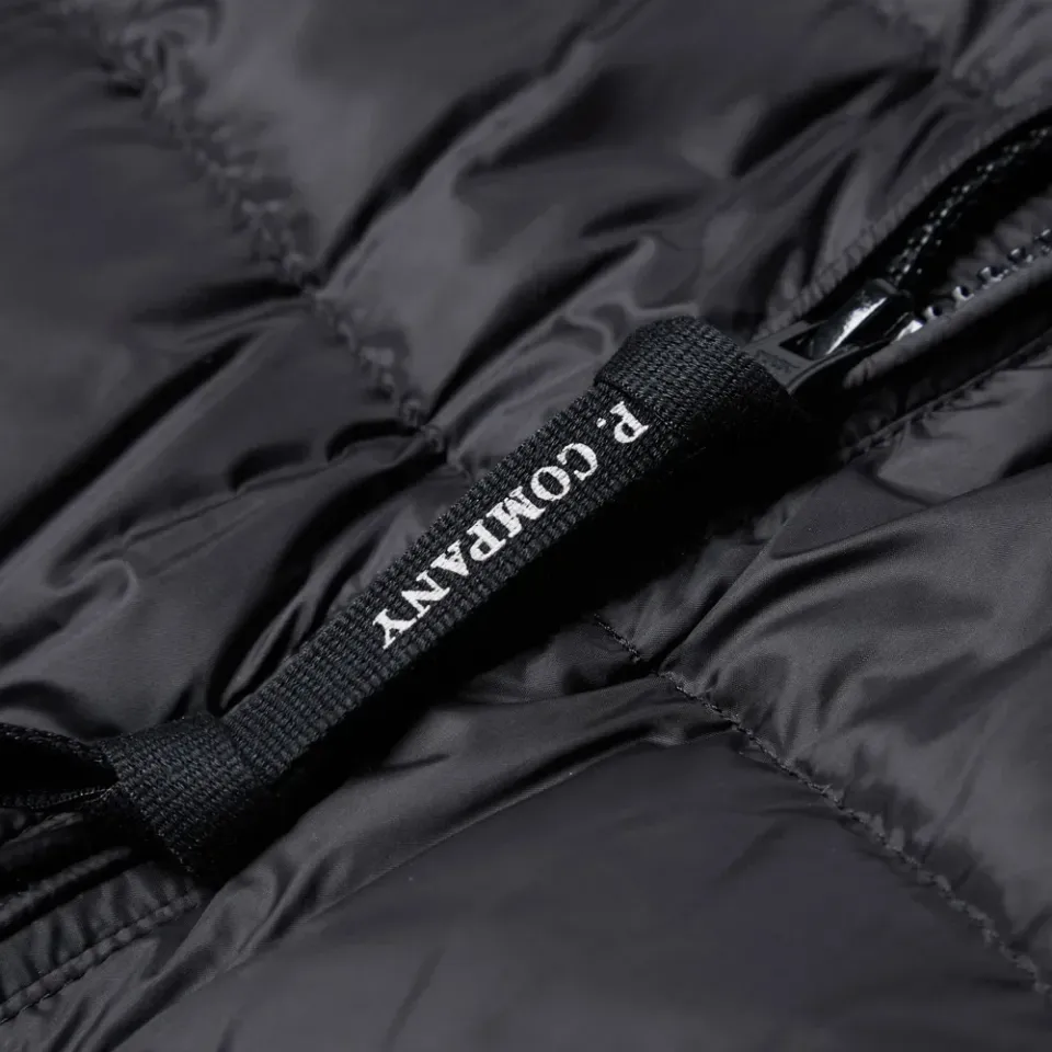 Nylon Down Arm Lens Bomber Jacket
