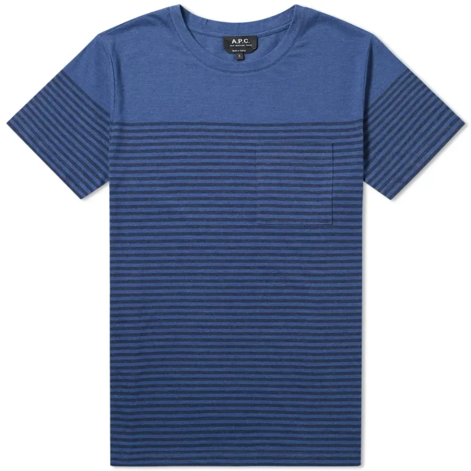 A.P.C. Keanu Stripe Pocket Tee